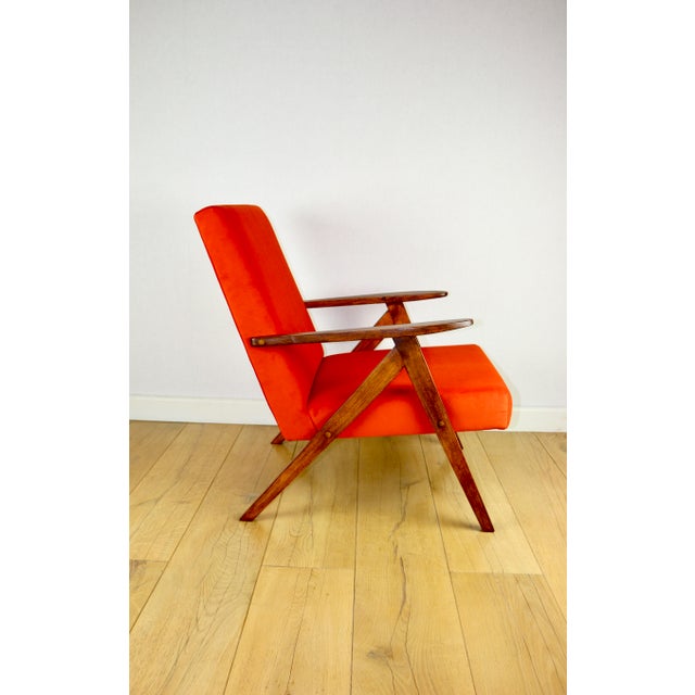 1970s Vintage Orange Var B-310 Lounge Chair, 1970s For Sale - Image 5 of 12
