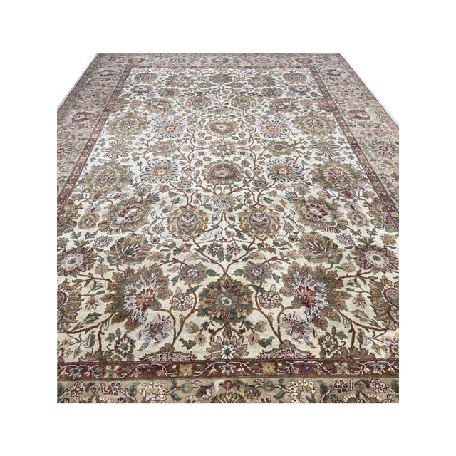 10x14 Handwoven Indian Agra Area Rug - 105381 For Sale - Image 13 of 16