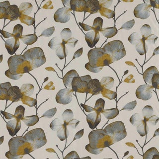 Harlequin Kienze Fabric in Ochre/Steel For Sale