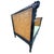 Vintage Black High-Gloss Lacquer Double-Caned Daybed With Custom Tiger Upholstery For Sale - Image 13 of 16