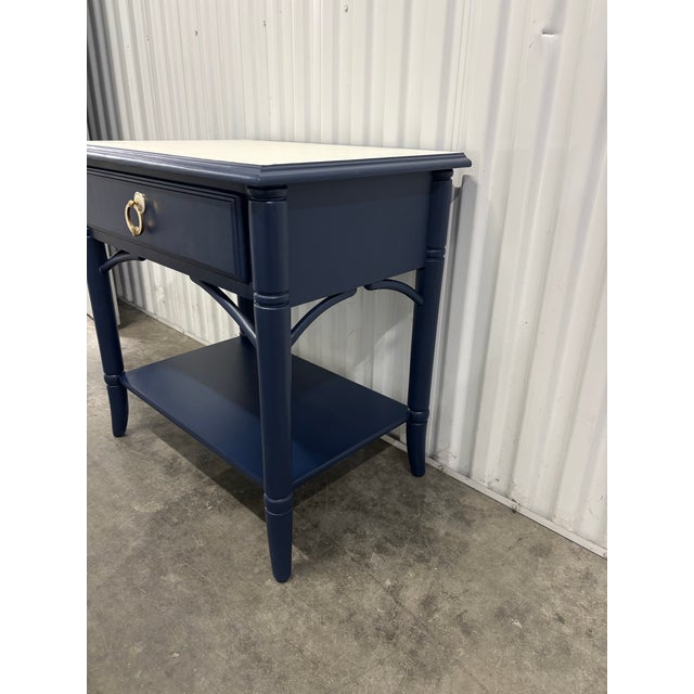 Coastal Chic Blue Nightstand by Thomasville For Sale - Image 10 of 11