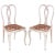 1940s Set of Gustavian Chippendale Lacquered Walnut Chairs, 1940s For Sale - Image 5 of 5