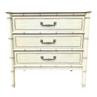 Henry Link Faux Bamboo Bali Hai Chest For Sale