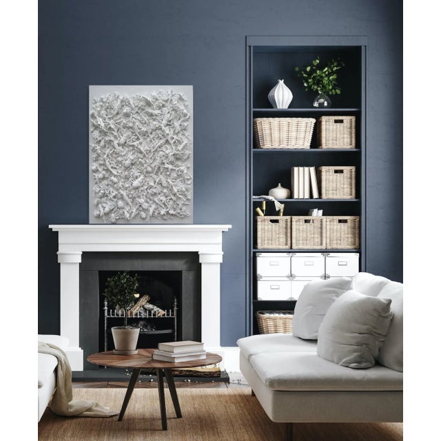 Contemporary Mixed-Media Natural Palette Relief Painting by Diane Grant - Piece For Sale - Image 10 of 12