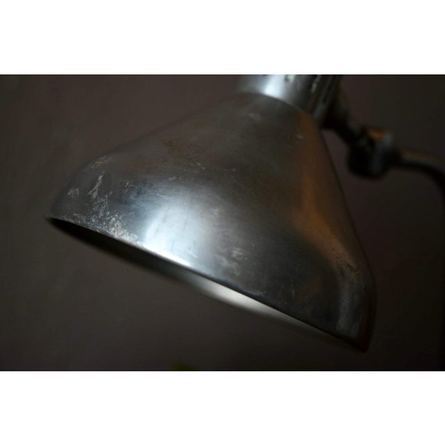 1950s Industrial GS1 Gooseneck Desk Lamp in Chrome-Plated Aluminum from Jumo, 1960s For Sale - Image 5 of 12