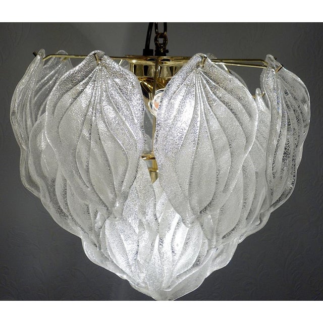 Italian Artischoken Hanging Lamp in Brass and Murano Glass from Novaresi, 1970s For Sale - Image 13 of 17