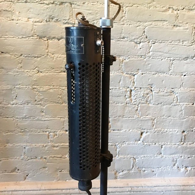 Bausch & Lomb Adjustable Gooseneck Optical Floor Lamp For Sale - Image 9 of 10