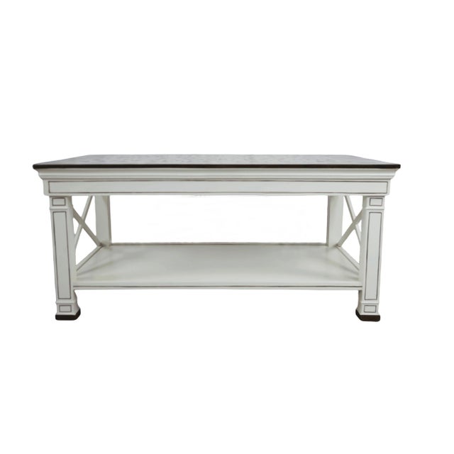 Coffee Table Decorated With Hand-Drawn Cow Horn Texture For Sale - Image 4 of 9