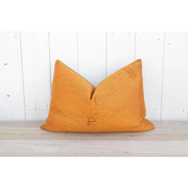 Sunrise Silk Phulkari Pillow For Sale - Image 4 of 9