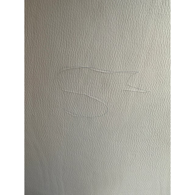 Rh Emery Track Arm Leather Dining Chair For Sale - Image 9 of 10