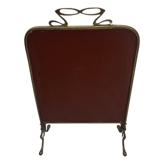 Art Nouveau Mirrored Fire Screen in Brass, 1920s For Sale