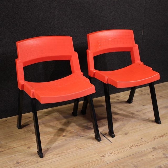 Red City Chairs by Lucci & Orlandini for Lamm, 1980s, Set of 2 For Sale - Image 13 of 13