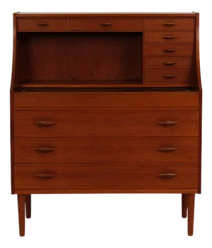Mid-Century Modern Teak Secretary, Denmark, 1960s