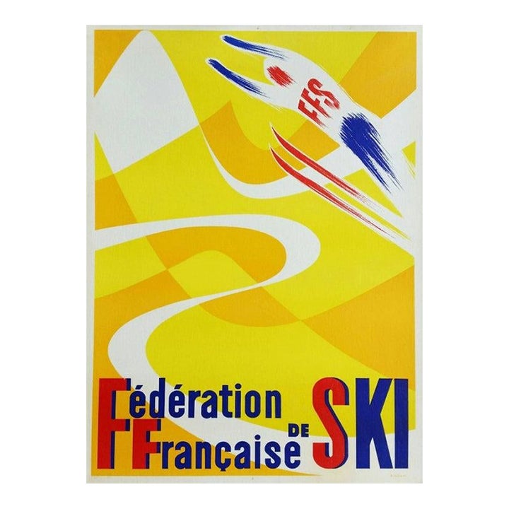 Insigne Fédération Française De Ski (FFS) – SK2532, Badge Vintage, Sports D'hiver