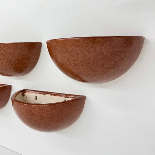 Ceramic Mid-Century Ceramic Wall Lamp Sconces, 1970s, Set of 4 For Sale - Image 7 of 18