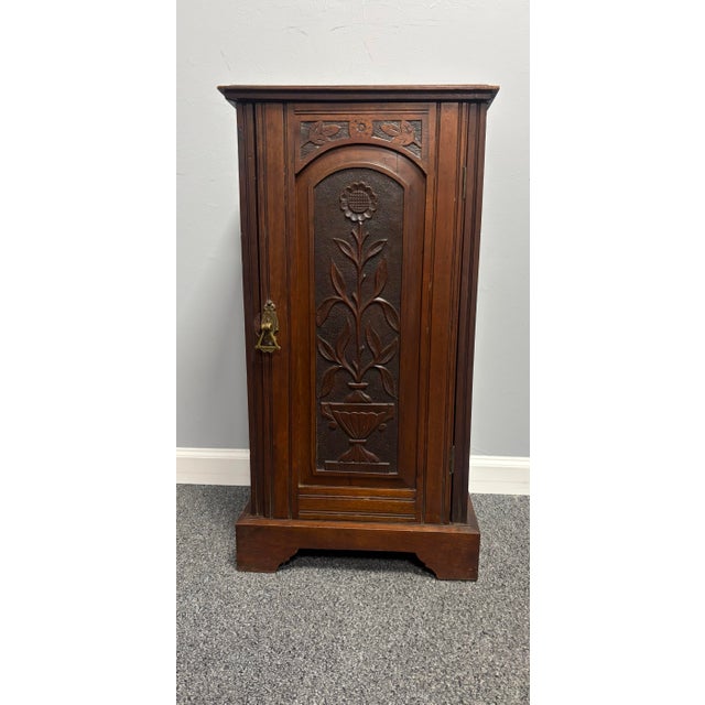 Wood Antique English Mahogany Pot Cupboard Nightstand For Sale - Image 7 of 7