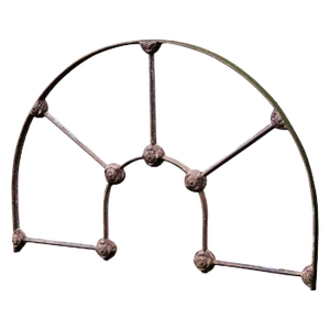 Arched Cast Iron Mirror, Mid 19th Century