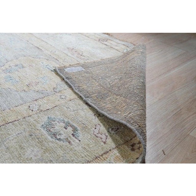 Indian 12x15 Ivory Hand-Knotted Silk Faded Floral Hues Classic Traditional Carpet Rug For Sale - Image 3 of 6