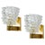 Art Deco Brass-Mounted Rostrato Murano Glass Sconces from Barovier, 1940s, Set of 2 For Sale - Image 10 of 10