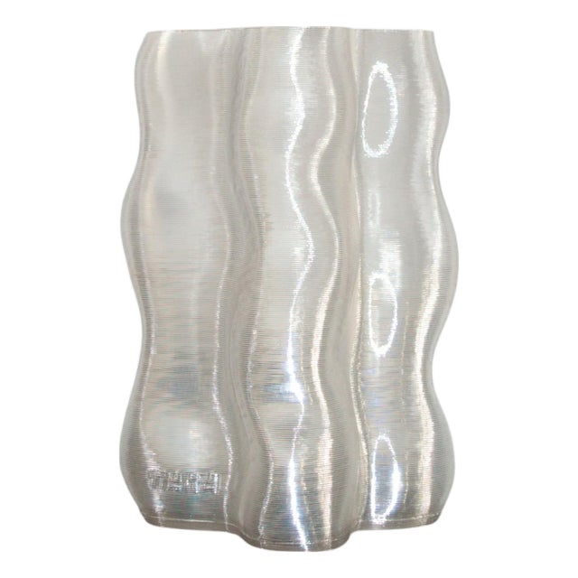 Large Transparet Magma Vase by Mana For Sale