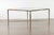 Italian Midcentury Brass Coffee Table with Glass Top and X-Form Cross Stretcher For Sale - Image 12 of 12