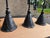 Rustic Custom Hand-Forged Wrought Iron Pendant Lights by Christopher Thomson - Set of 3 For Sale - Image 3 of 4