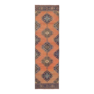 Vintage Turkish Decorative Runner Rug - 2`11" X 10`3" For Sale