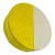 Round Sculpture in Yellow and Cream For Sale