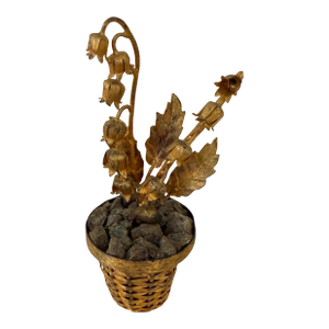 Gilt Sterling Potted Lily of the Valley Attrib to Janna Thomas for Tiffany & Co