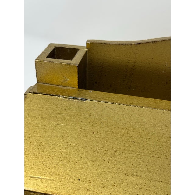 Florentine Vintage Italian Handcrafted Giltwood Desk Stationery Organize For Sale - Image 4 of 12
