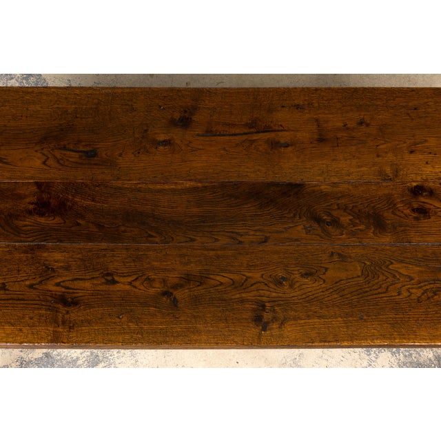 Mid-19th Century French Provincial Louis Philippe Style Oak Writing Table For Sale - Image 4 of 18