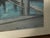 Vintage Dockside Landscape Framed Pastel Watercolor Painting W Backside of Boat For Sale - Image 4 of 6
