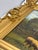 Gold Mid 20th Century Signed European Pastoral Oil Painting in Ornate Rococo Gilt Frame With Grazing Sheep For Sale - Image 8 of 12