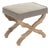 Crescenzo Accent Bench - Gray Linen / Weathered Oak Frame For Sale