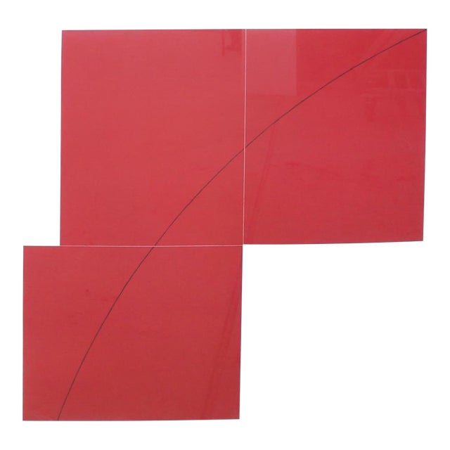 Robert MangoldLarge Aquatint Etching A Red Color MInimalist Abstract Etching Robert Mangold, 1979 For Sale