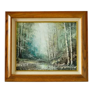 Signed: R. Hazel Landscape of Mill Creek, Ca Original Oil on Canvas Painting