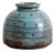 Mid-Century Swedish Decorative Turquoise Blue Stoneware Farsta Vase by Wilhelm Kåge for Gustavsberg, 1940s For Sale