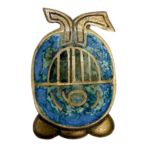 Pepe Mendoza Pineapple Codex Ashtray Bowl Azurite Malachite Mexican Modernism