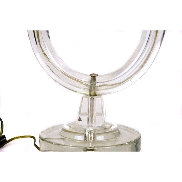 Vintage Italian Glass Candleholder Lamps, 1950s, Set of 2 For Sale - Image 3 of 5