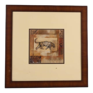 Framed Poster of Leopard For Sale