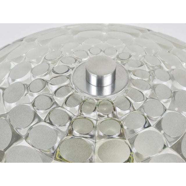 Large Round Op Art Glass Flush Mount from Peill & Putzler, 1970s For Sale - Image 13 of 17