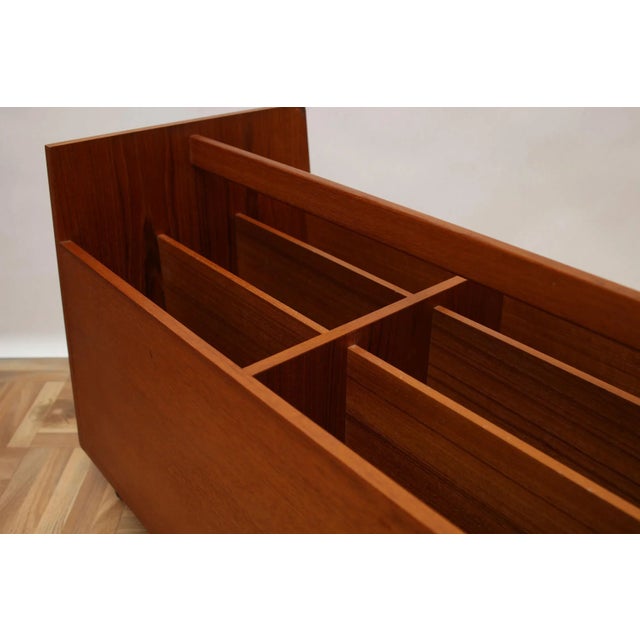 1960s Teak Magazine Rack by Rolf Hesland for Bruksbo, 1960s For Sale - Image 5 of 9