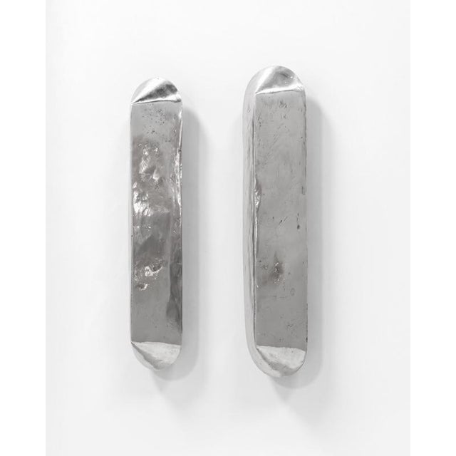 Silver Lv Wall Sconce in Cast Aluminum by Pietro Franceschini For Sale - Image 8 of 15