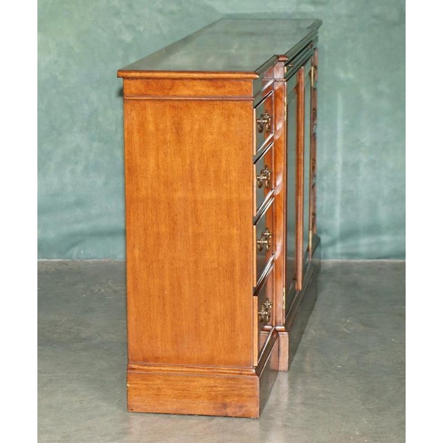 Burr Walnut Breakfront Serving Sideboard by Theodore Alexander For Sale - Image 15 of 18