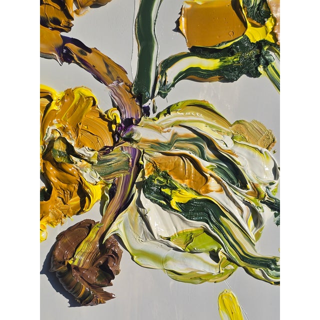 Homage to Van Gogh — Contemporary Still Life With Sunflowers | Abstract Figurative For Sale - Image 6 of 10