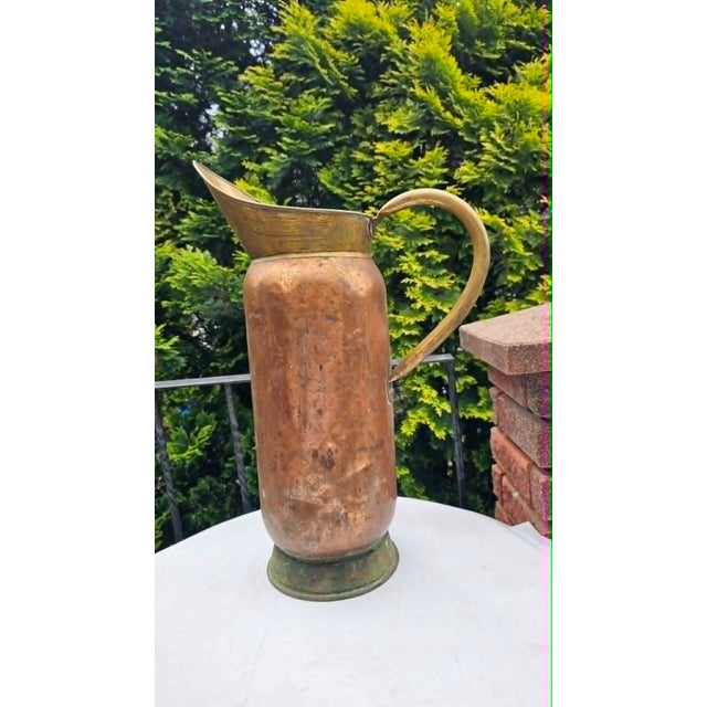 Metal Brass and Copper Water Jug ​​for Umbrellas and Flowers, 1920s For Sale - Image 7 of 7