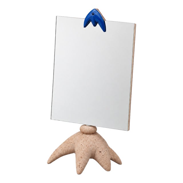 Postmodern Standing Table Mirror in the Style of Garouste & Bonetti, France, 1990s For Sale