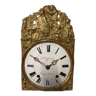 19th C. French Morbier Clock or Comtoise Mouvement For Sale