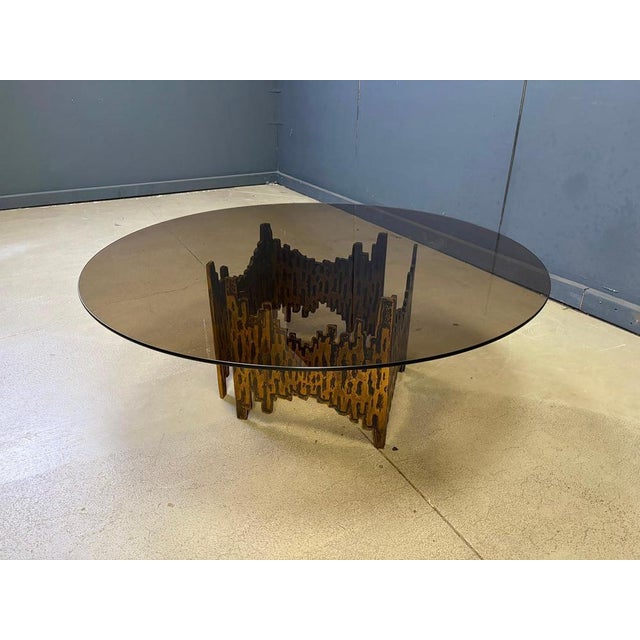 Brutalist Bronze Coffee Table, 1970s For Sale - Image 6 of 12