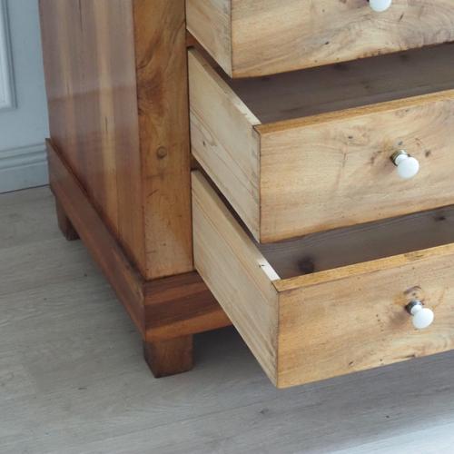 Antique Louis-Philippe Chest of Drawers with Black Marble Top, 1850 For Sale - Image 10 of 18